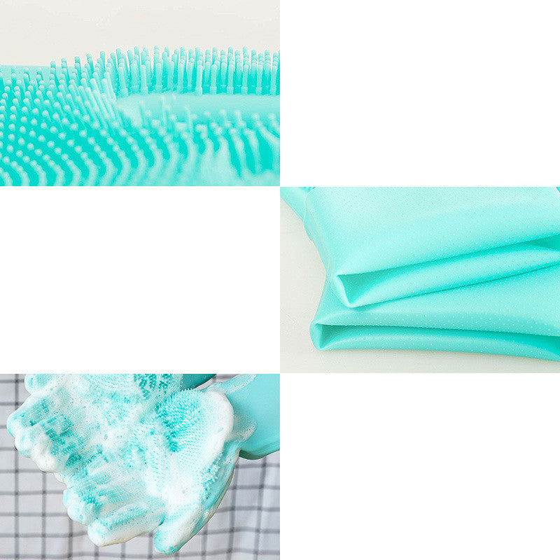 Silicone Dog Massage Grooming Glove Comb