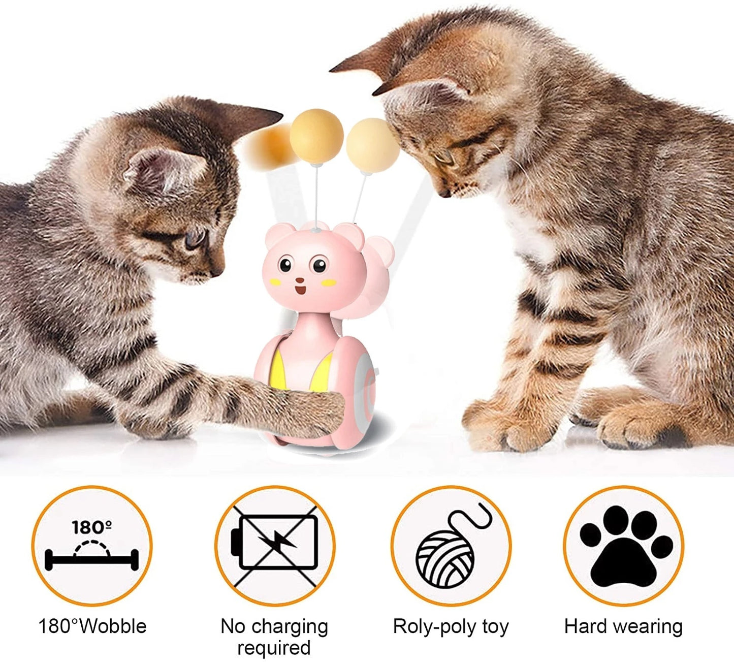 Interactive Pet Bumbler Funny Feather Toy