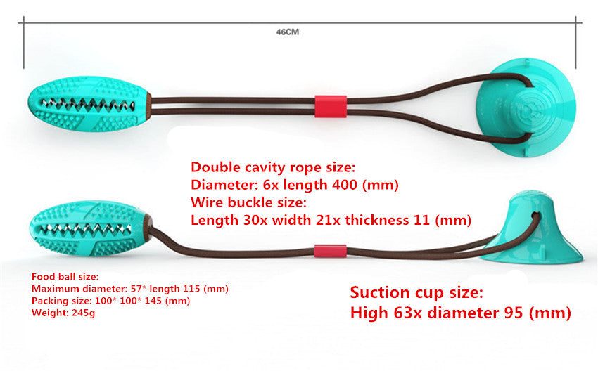 Suction Cup Molar Chewing Leaking Treat Toy