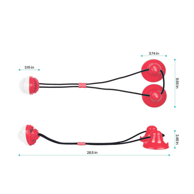 Suction Cup Molar Chewing Leaking Treat Toy