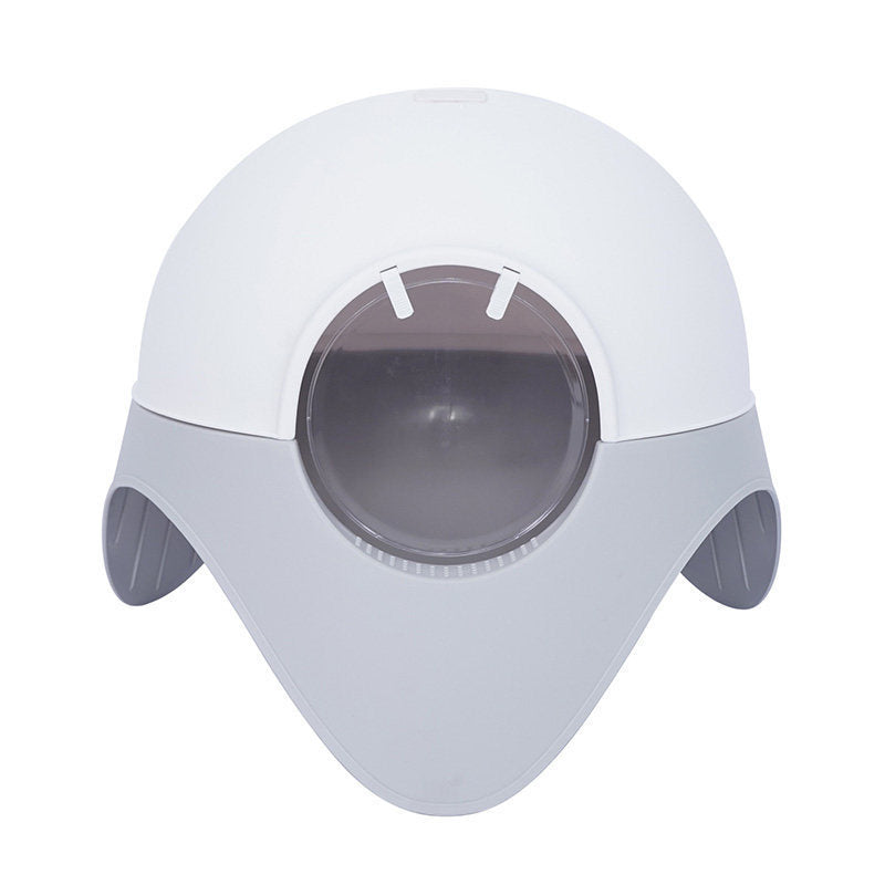Fully Enclosed Snow House UFO Litter Box