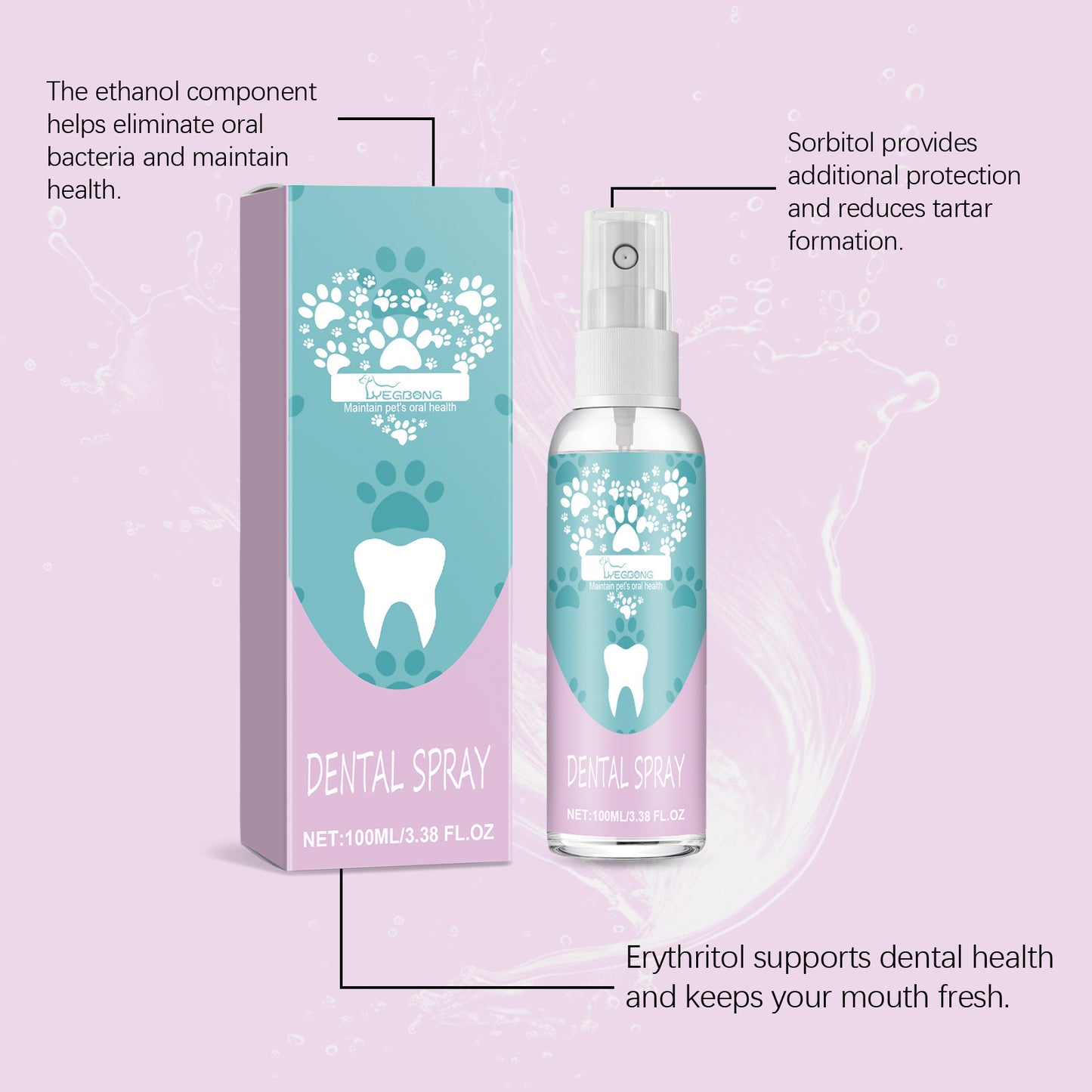 Pet Teeth Clean Mouth Care Spray