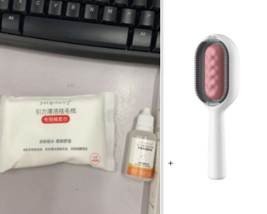 Self-Cleaning Gravity Hair Removal Comb With Water Tank