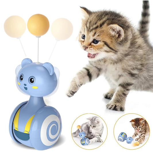 Interactive Pet Bumbler Funny Feather Toy