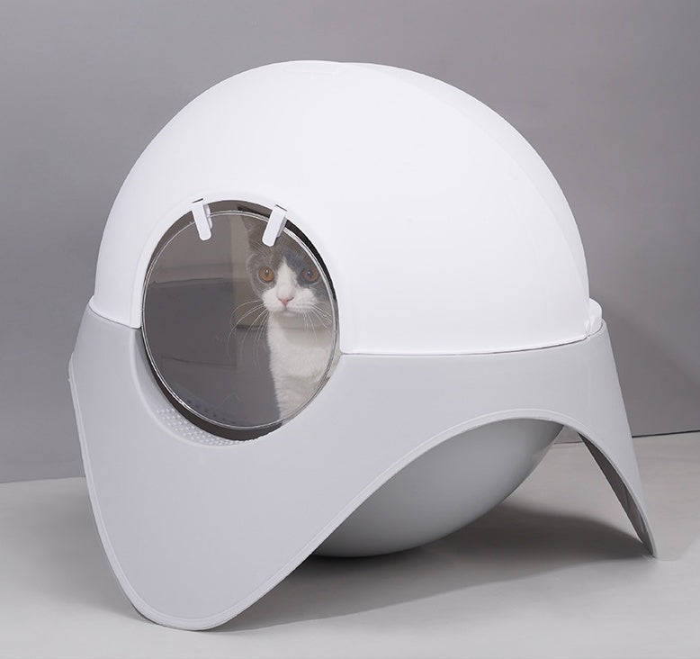 Fully Enclosed Snow House UFO Litter Box