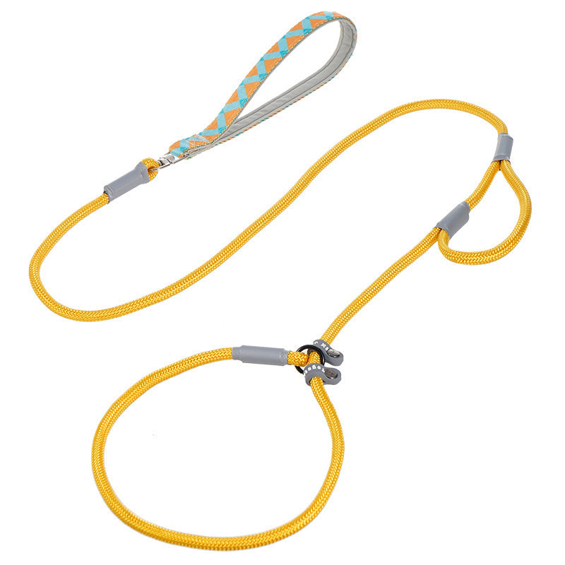 Double Handle Nylon Dog Training Leash