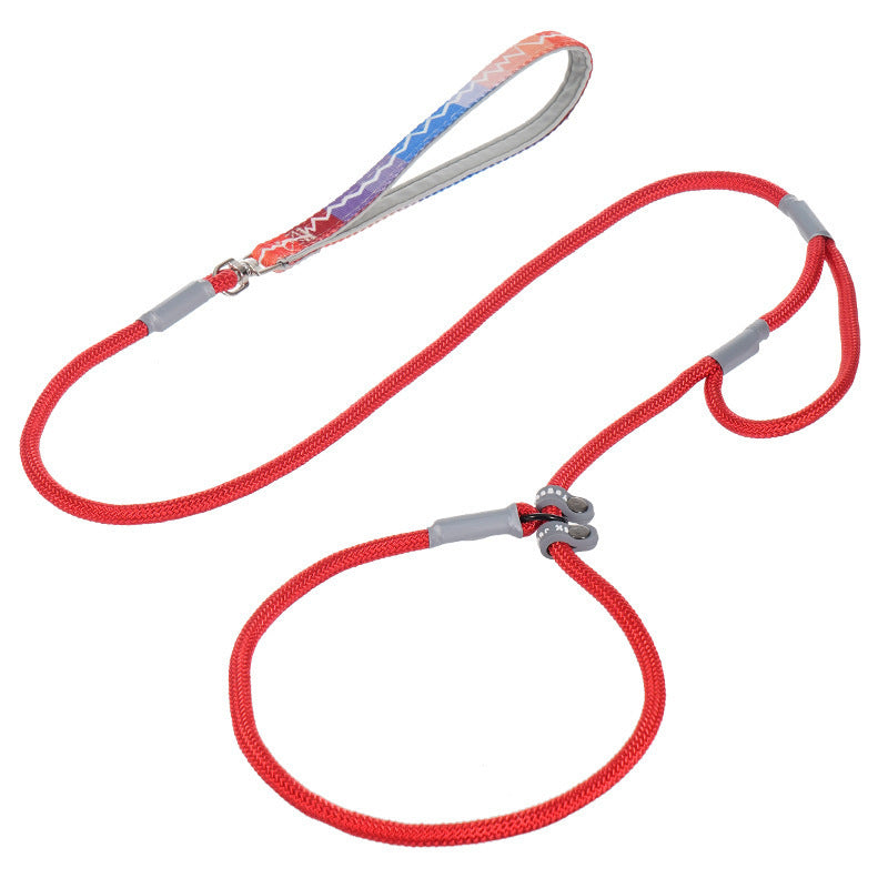 Double Handle Nylon Dog Training Leash