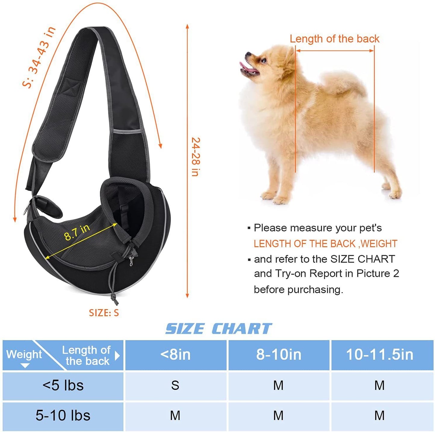 Women Portable Crossbody Pets Bag For Dogs
